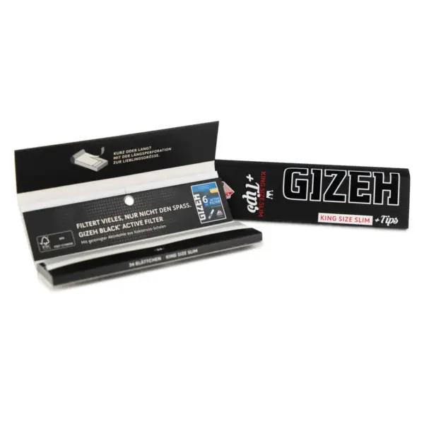 Gizeh Black KS Slim + Tips